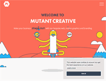 Tablet Screenshot of mutantcreative.com